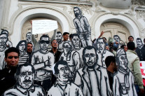 Les silhouettes des martyrs de la révolution tunisienne